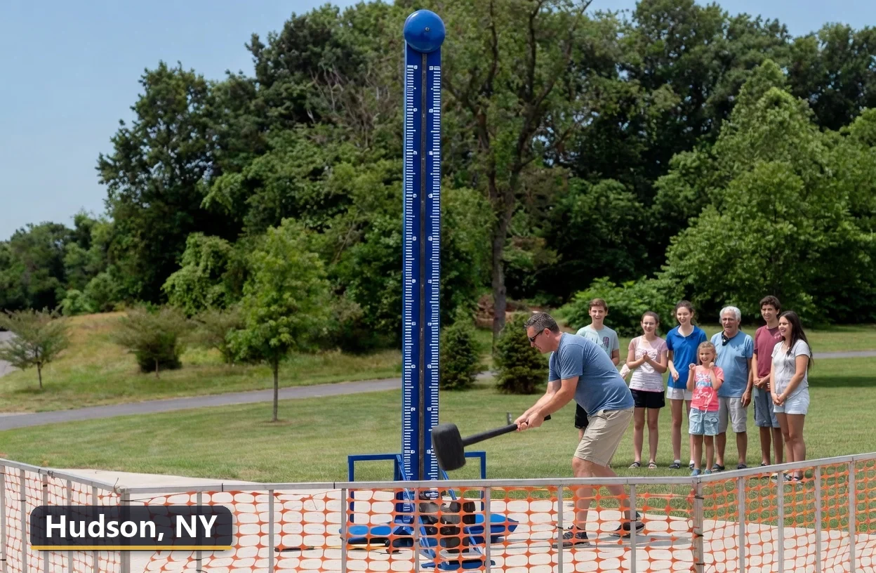 High striker carnival game rental in Hudson, New York for field days, parties and events