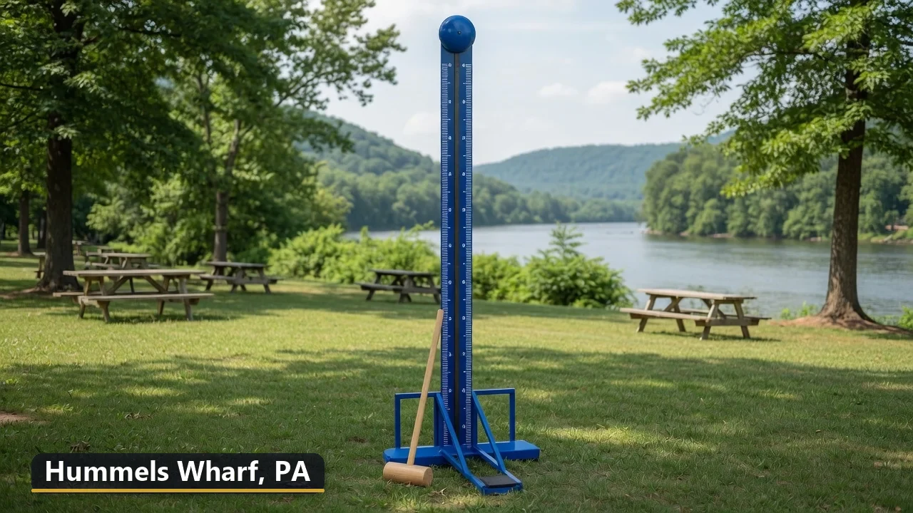 High striker carnival game rental in Hummels Wharf, Pennsylvania for field days, parties and events