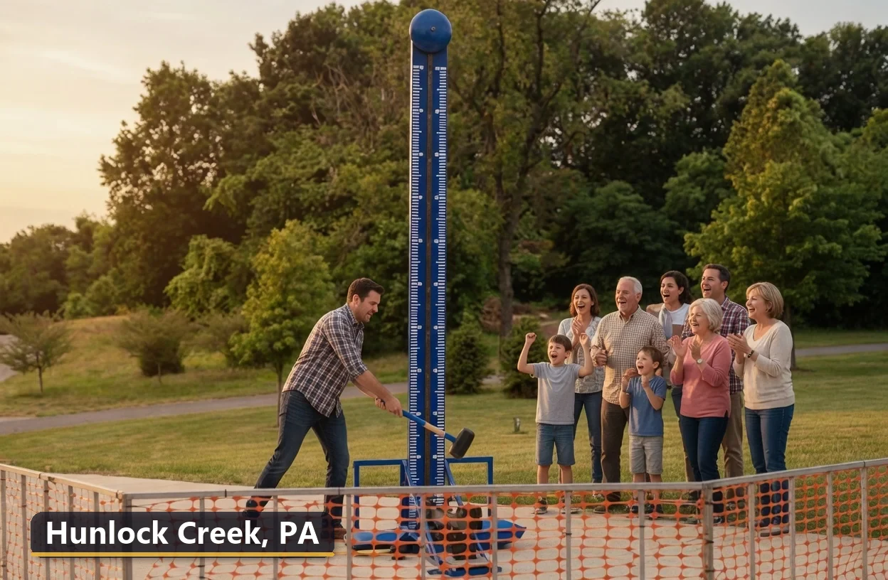High striker carnival game rental in Hunlock Creek, Pennsylvania for field days, parties and events