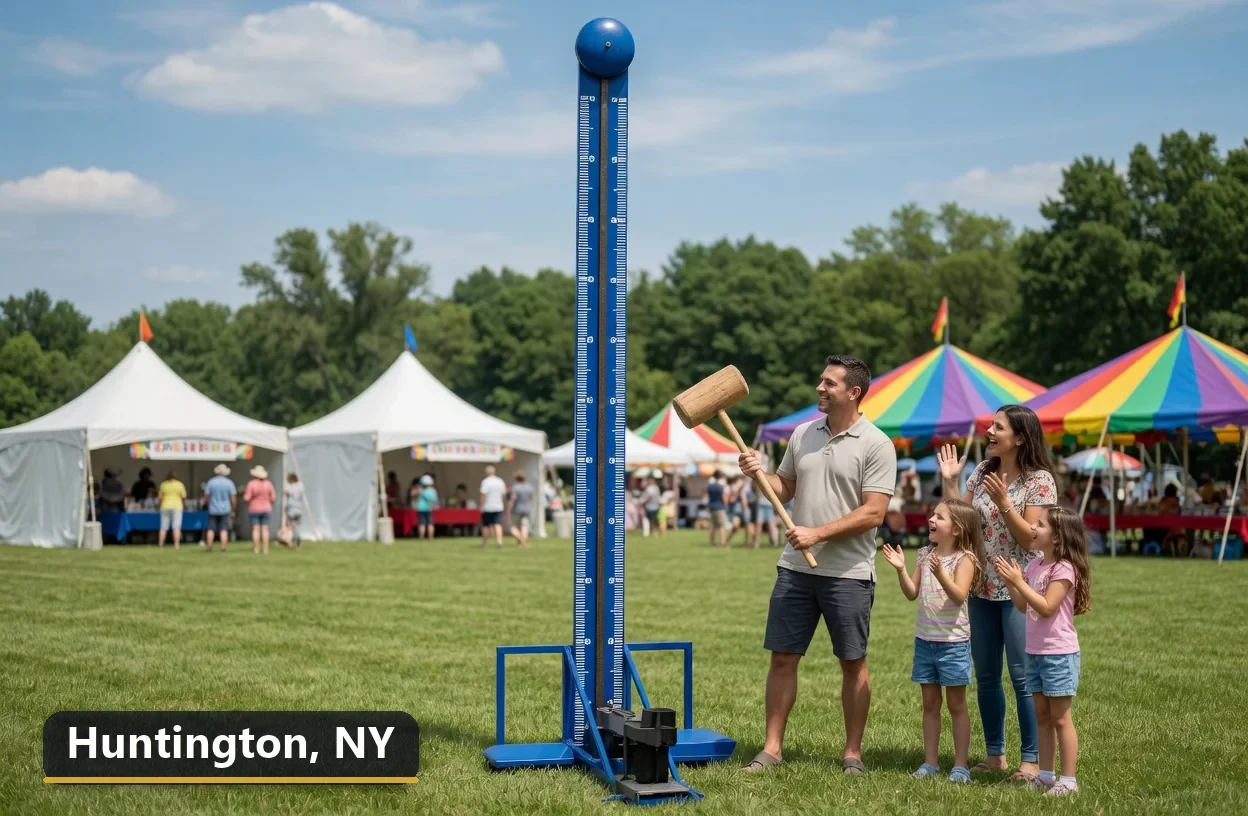 High striker carnival game rental in Huntington, New York for field days, parties and events