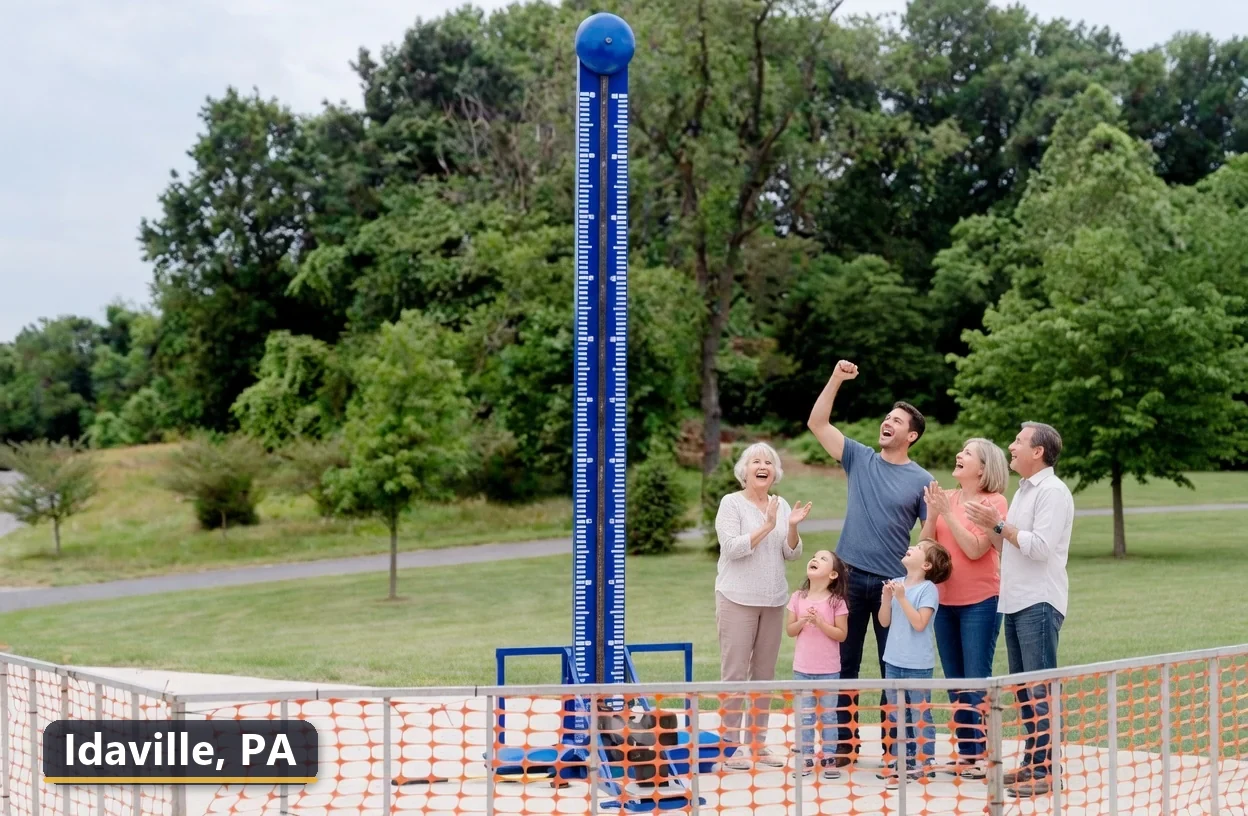 High striker carnival game rental in Idaville, Pennsylvania for field days, parties and events
