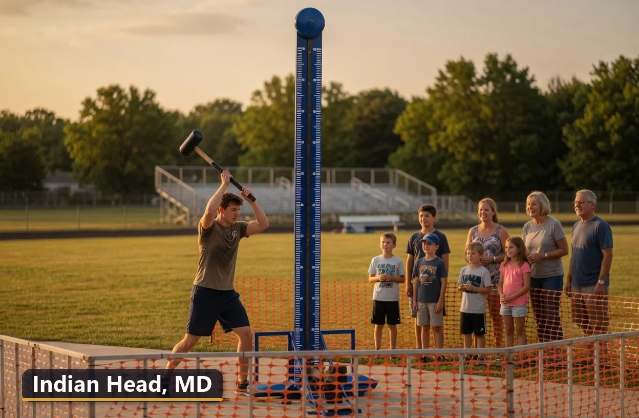 High striker carnival game rental in Indian Head, Maryland for field days, parties and events