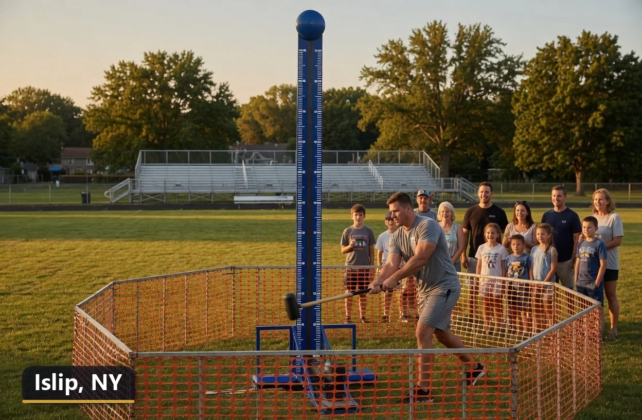 High striker carnival game rental in Islip, New York for field days, parties and events