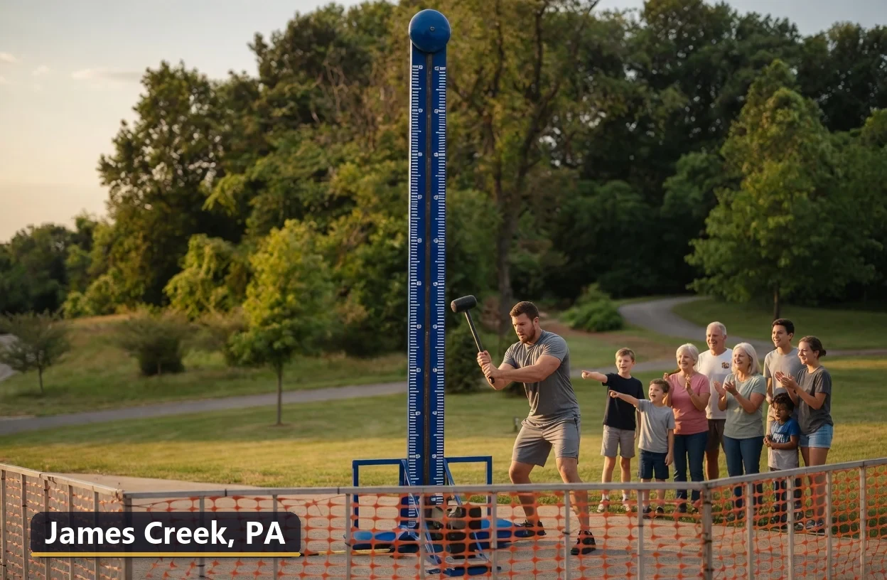 High striker carnival game rental in James Creek, Pennsylvania for field days, parties and events