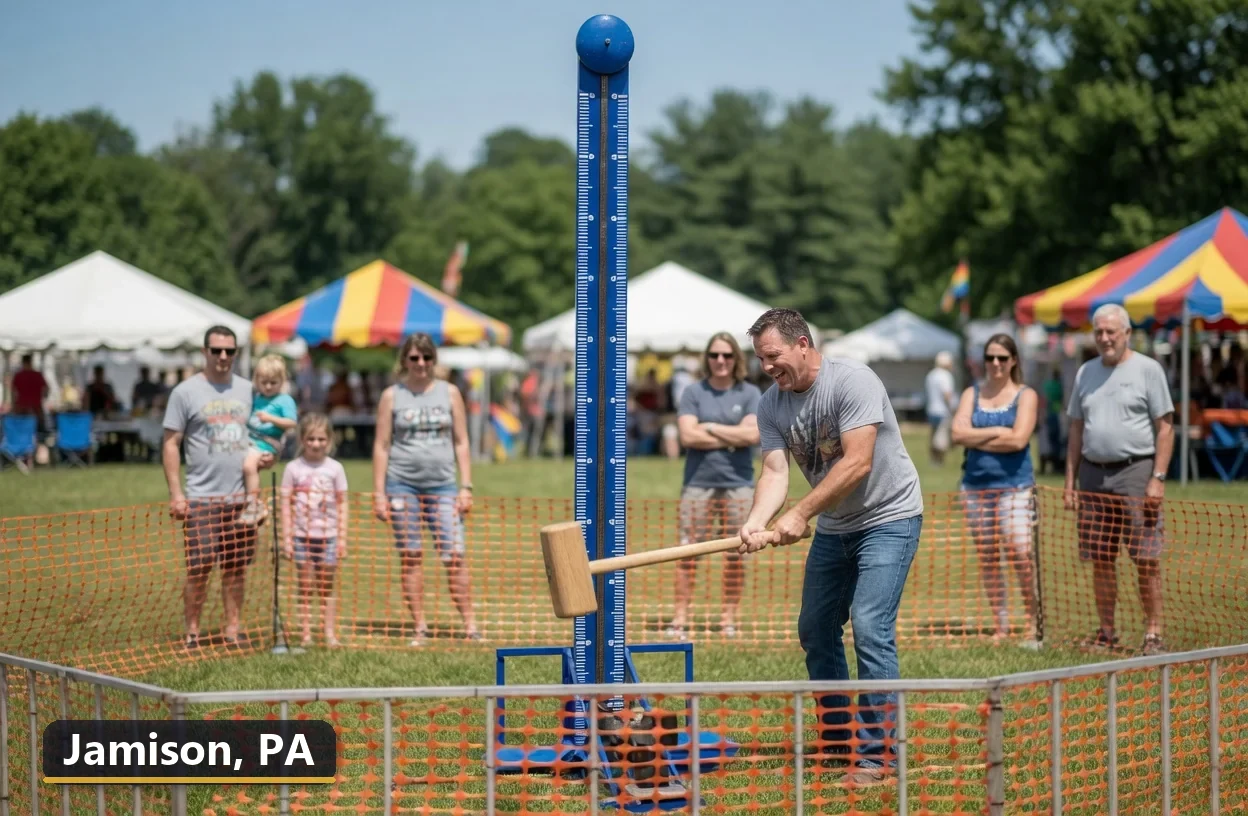 High striker carnival game rental in Jamison, Pennsylvania for field days, parties and events