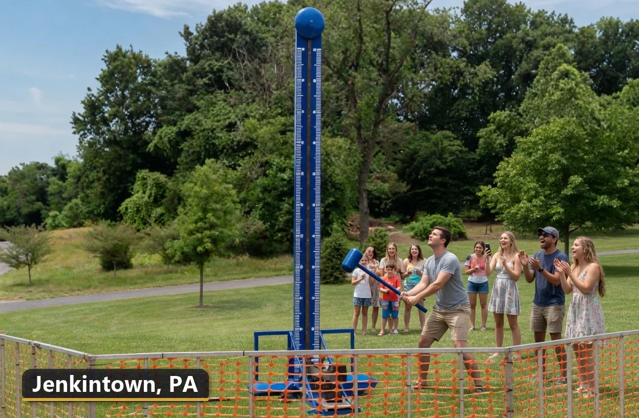 High striker carnival game rental in Jenkintown, Pennsylvania for field days, parties and events