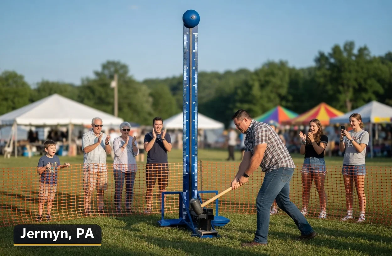 High striker carnival game rental in Jermyn, Pennsylvania for field days, parties and events