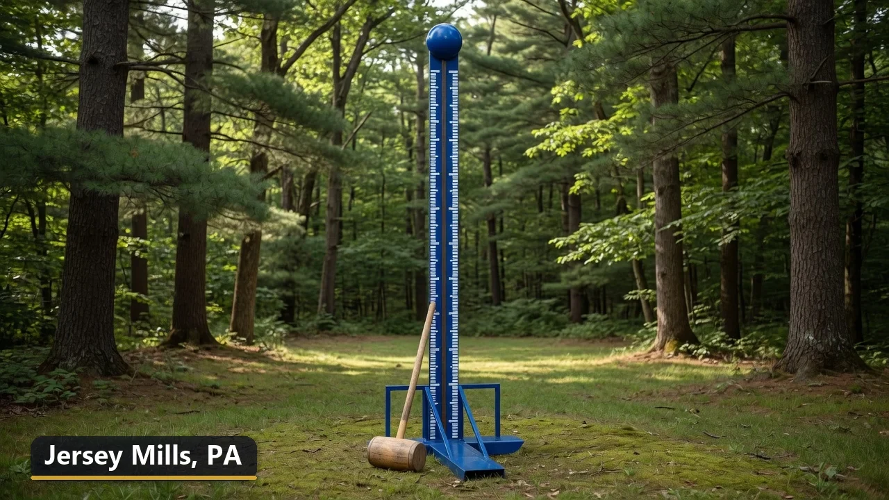 High striker carnival game rental in Jersey Mills, Pennsylvania for field days, parties and events