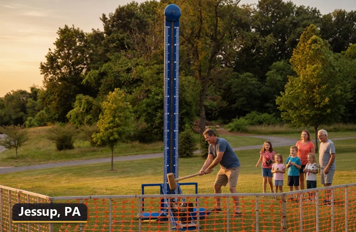 High striker carnival game rental in Jessup, Pennsylvania for field days, parties and events
