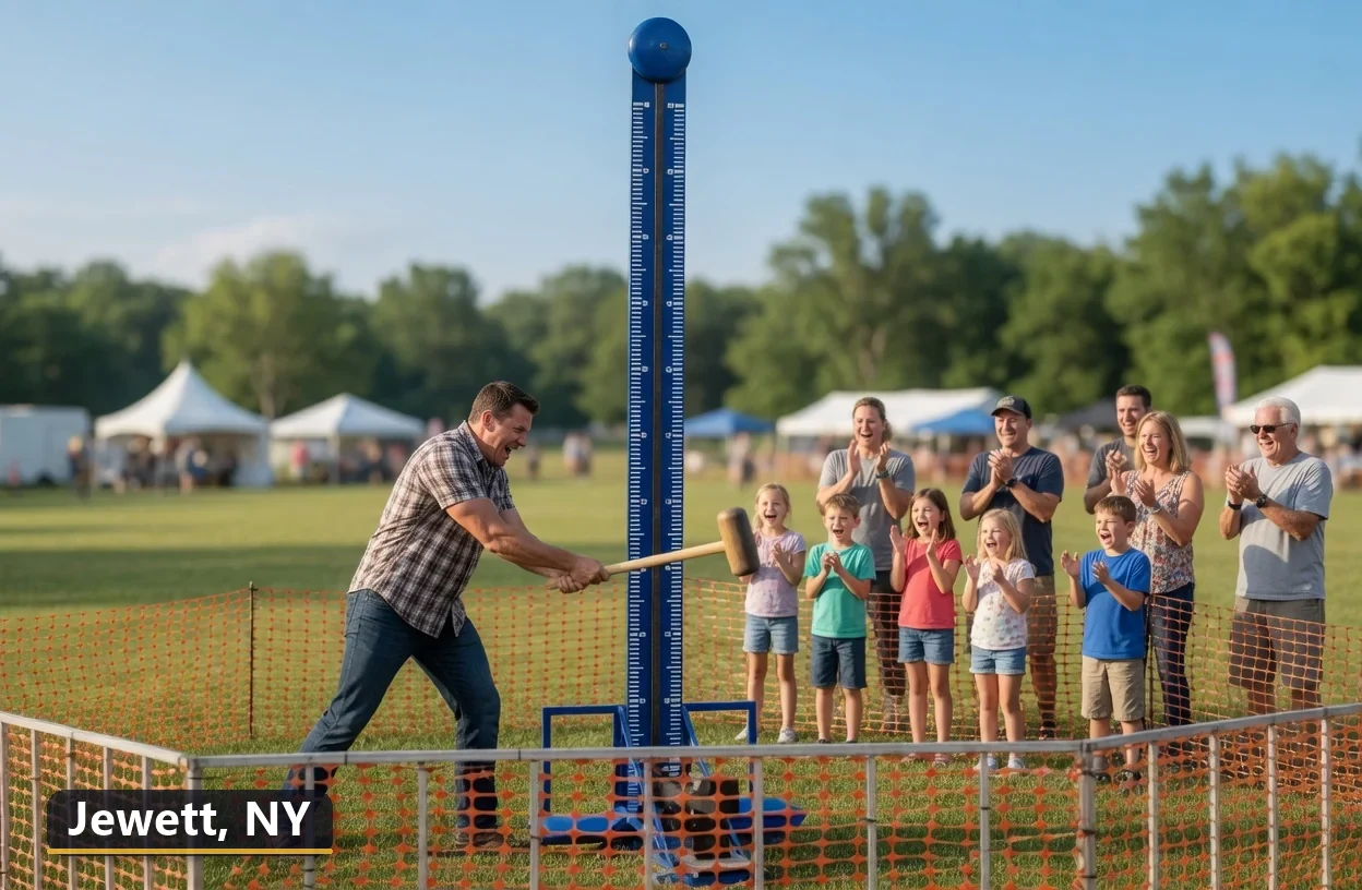 High striker carnival game rental in Jewett, New York for field days, parties and events