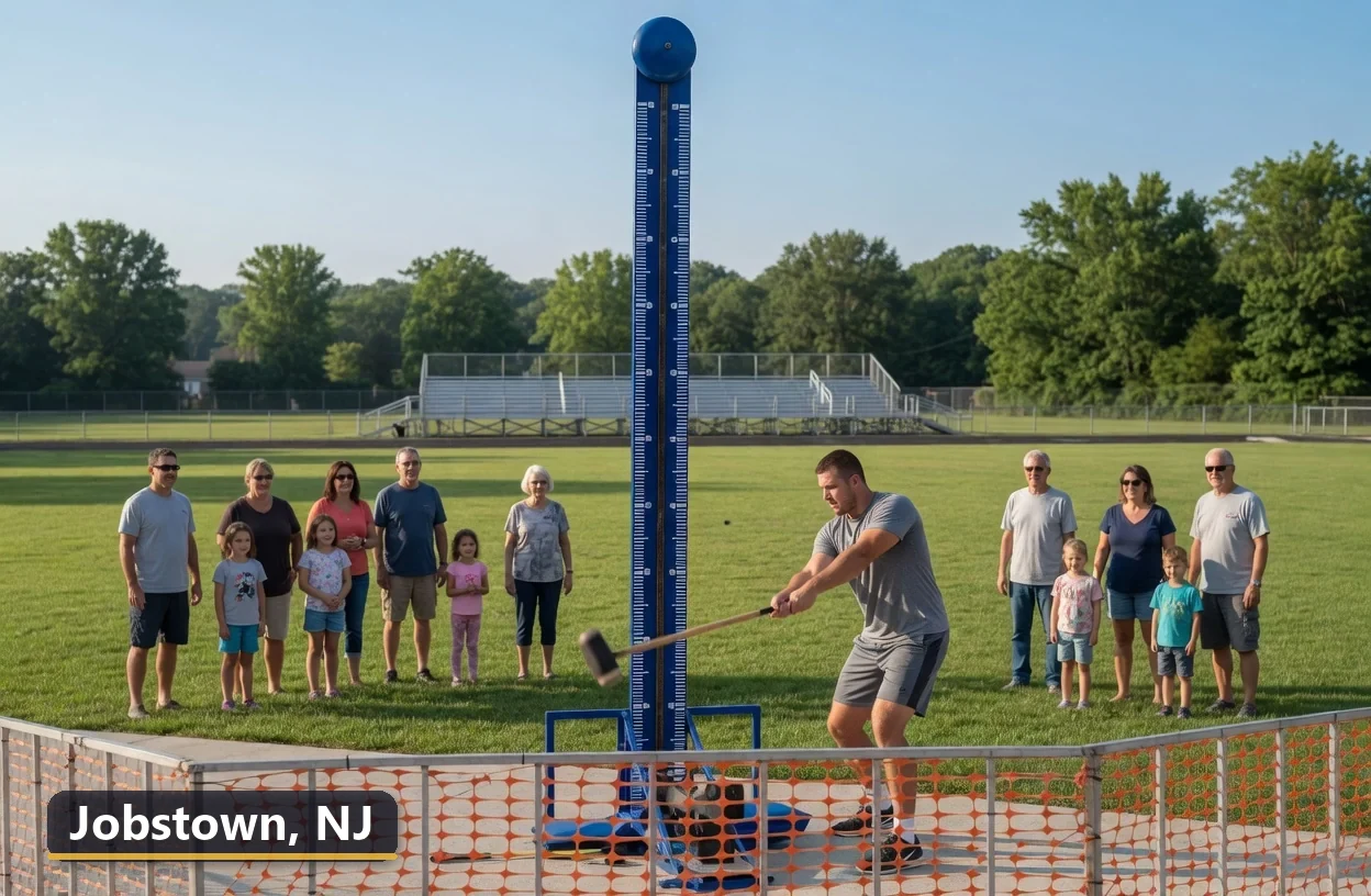 High striker carnival game rental in Jobstown, New Jersey for field days, parties and events