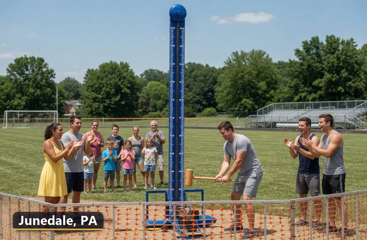 High striker carnival game rental in Junedale, Pennsylvania for field days, parties and events
