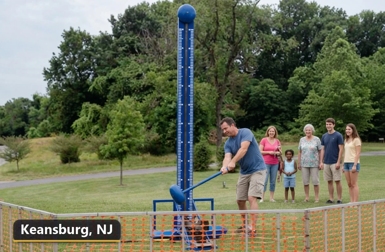 High striker carnival game rental in Keansburg, New Jersey for field days, parties and events