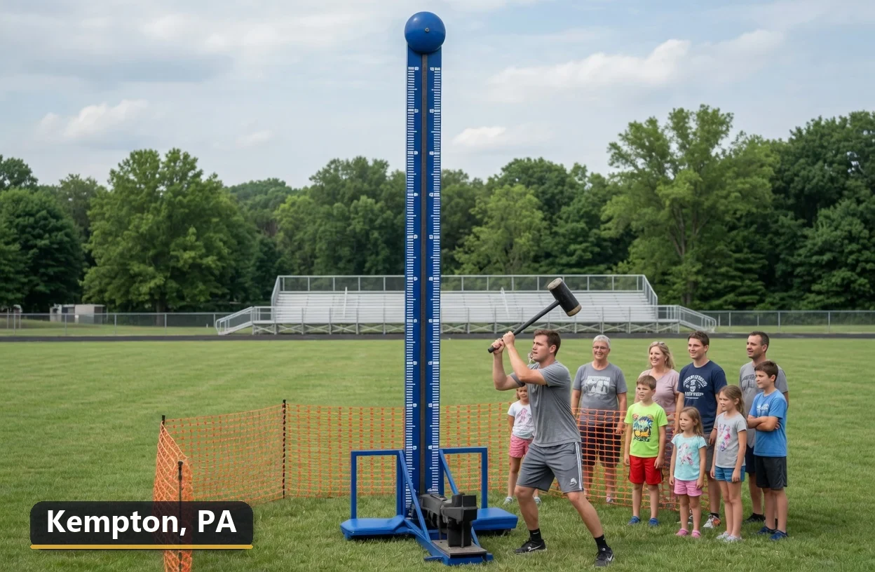High striker carnival game rental in Kempton, Pennsylvania for field days, parties and events