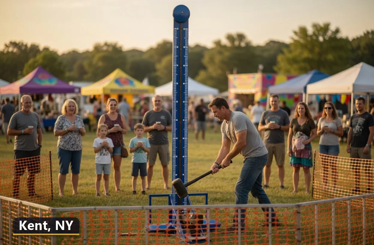 High striker carnival game rental in Kent, New York for field days, parties and events