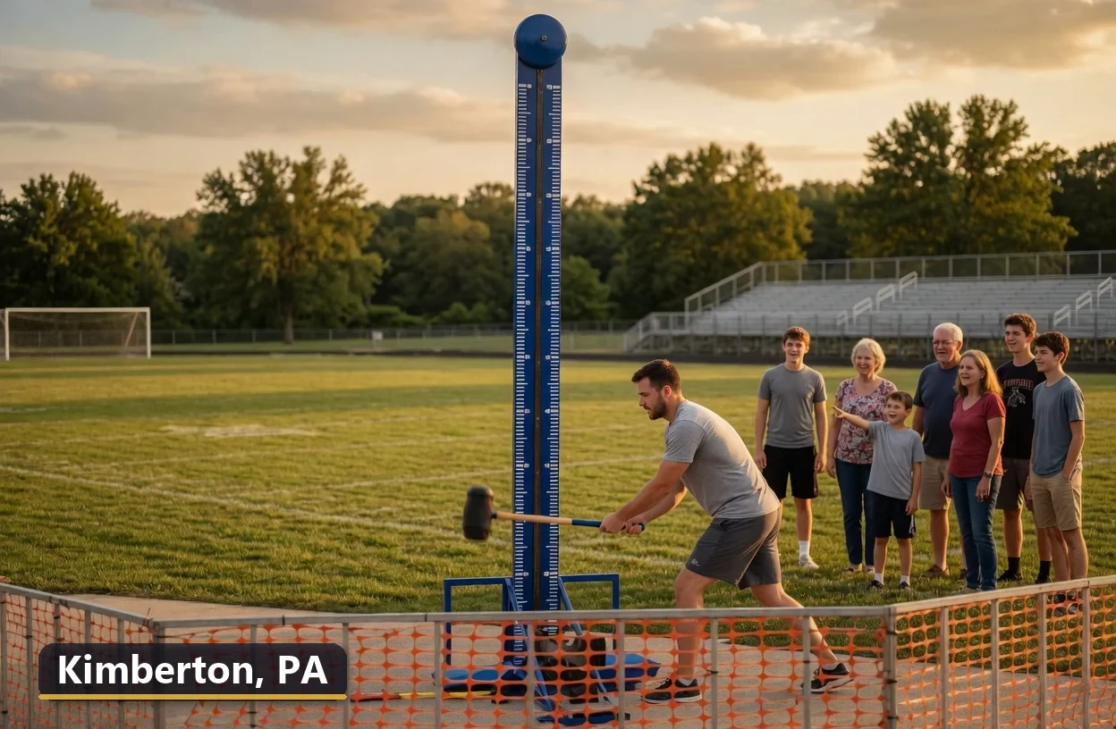 High striker carnival game rental in Kimberton, Pennsylvania for field days, parties and events