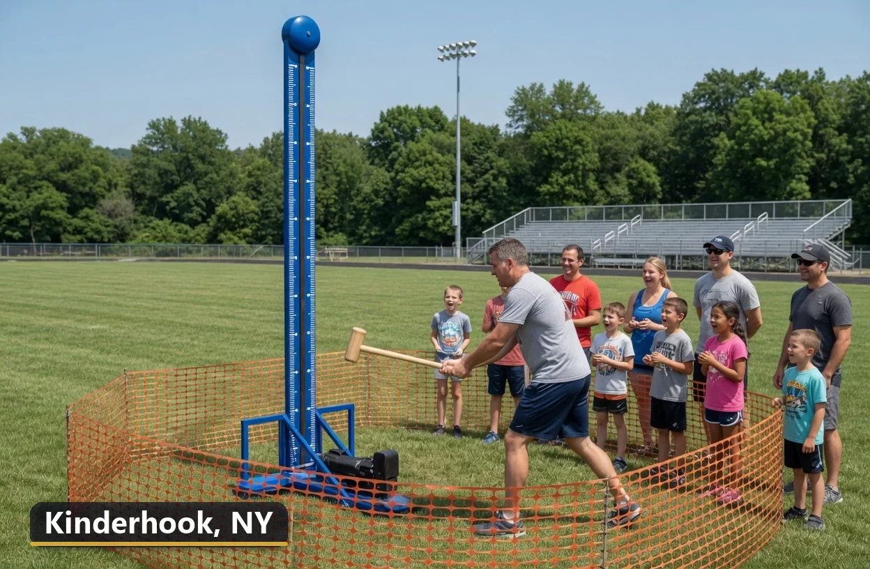 High striker carnival game rental in Kinderhook, New York for field days, parties and events