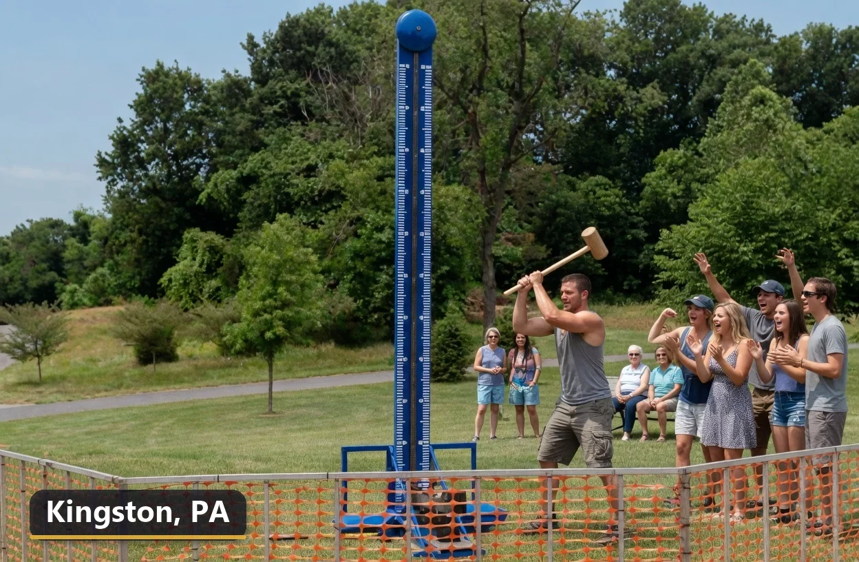 High striker carnival game rental in Kingston, Pennsylvania for field days, parties and events
