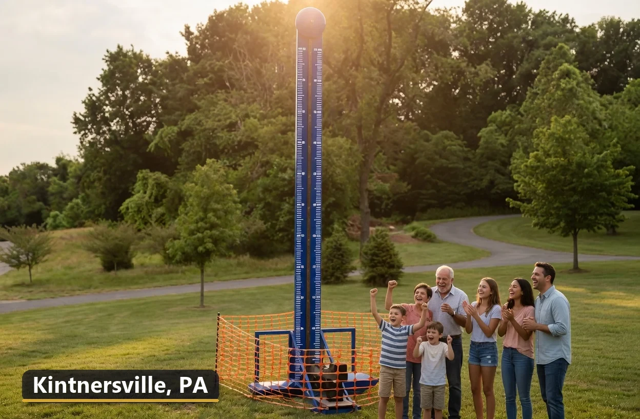 High striker carnival game rental in Kintnersville, Pennsylvania for field days, parties and events