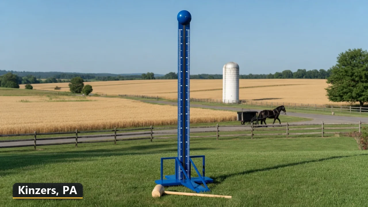 High striker carnival game rental in Kinzers, Pennsylvania for field days, parties and events