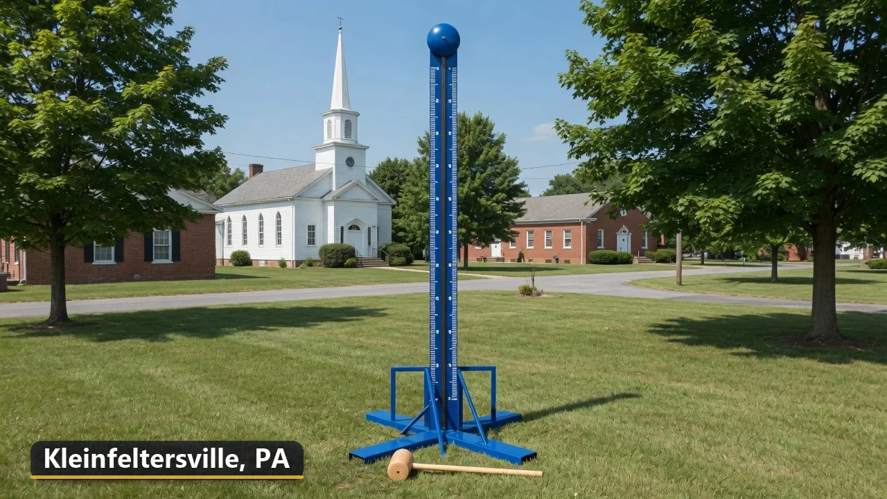 High striker carnival game rental in Kleinfeltersville, Pennsylvania for field days, parties and events