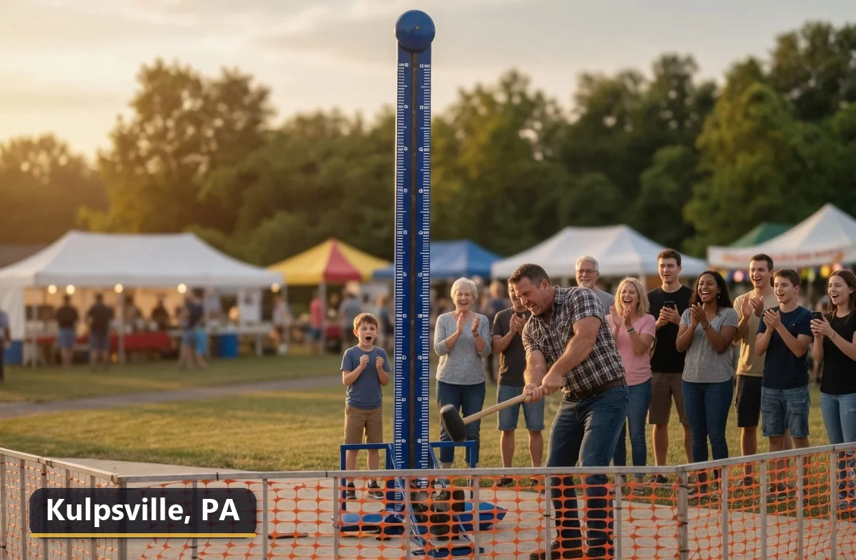 High striker carnival game rental in Kulpsville, Pennsylvania for field days, parties and events