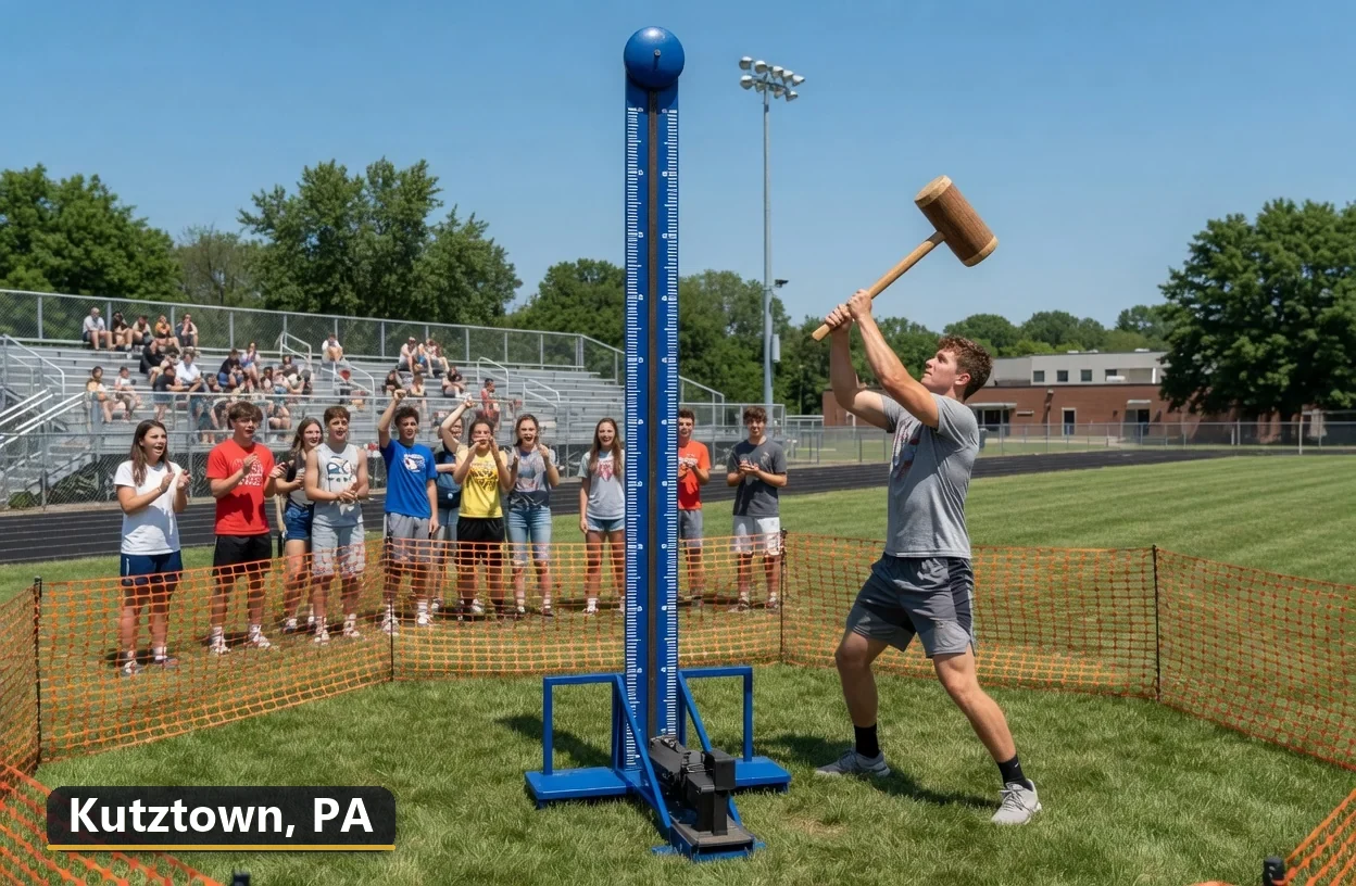 High striker carnival game rental in Kutztown, Pennsylvania for field days, parties and events