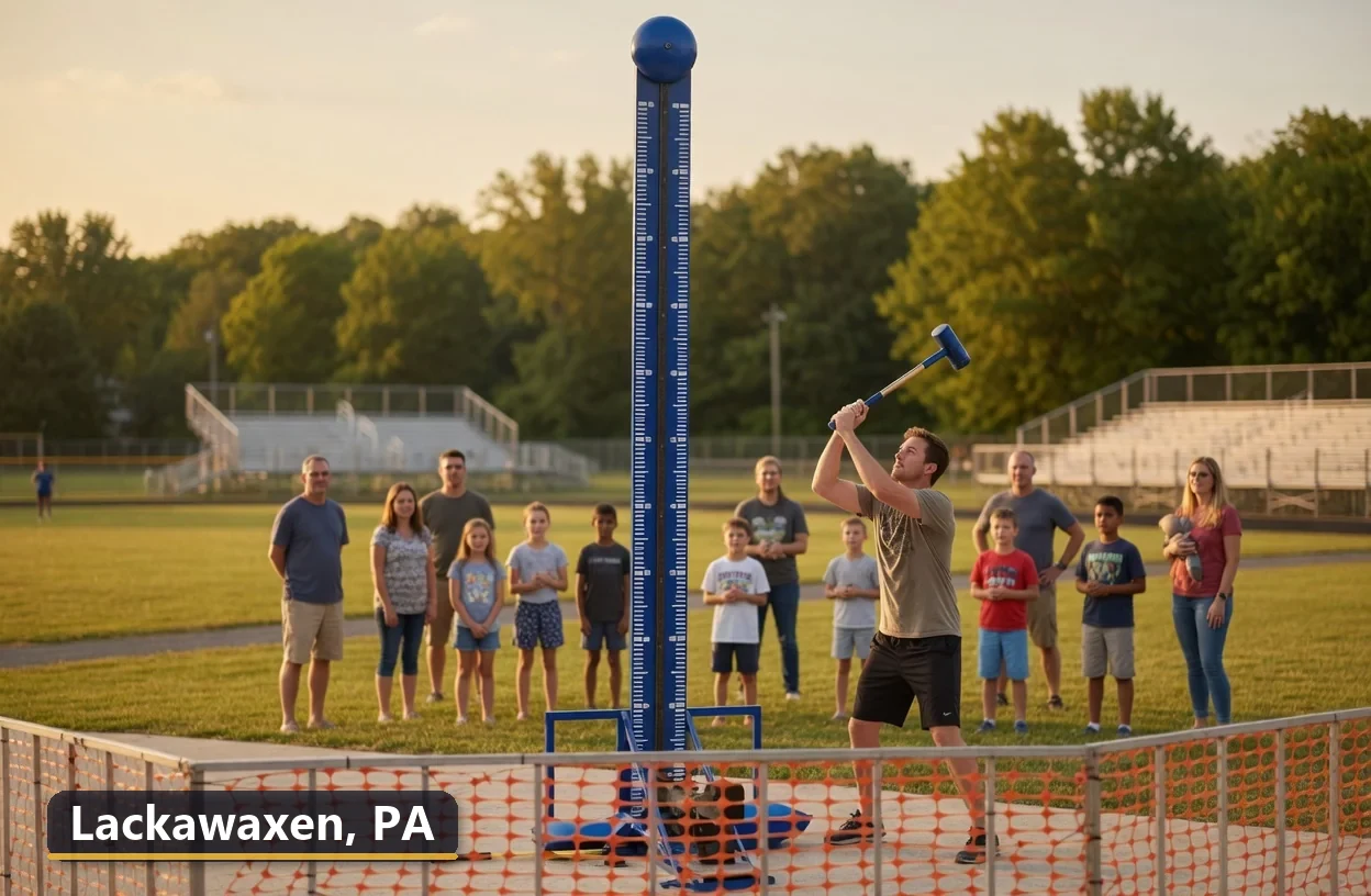 High striker carnival game rental in Lackawaxen, Pennsylvania for field days, parties and events