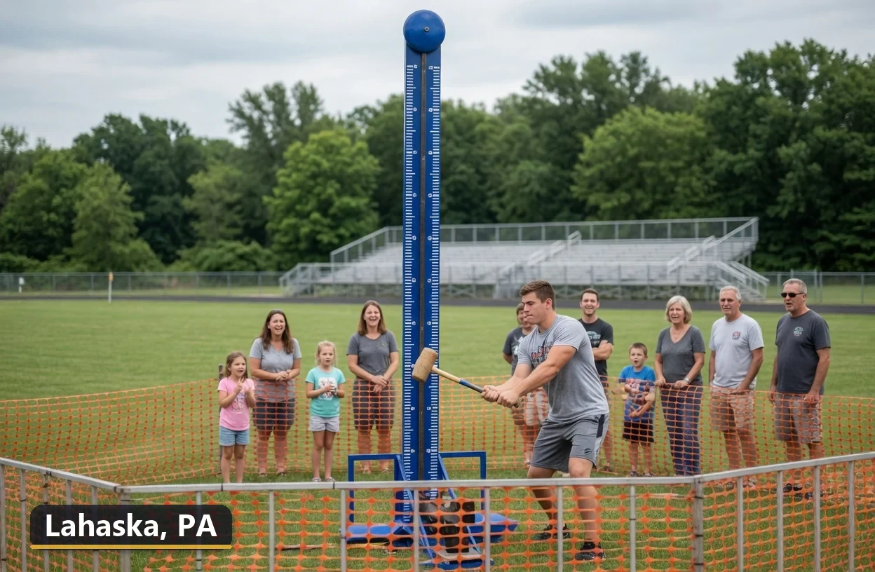 High striker carnival game rental in Lahaska, Pennsylvania for field days, parties and events