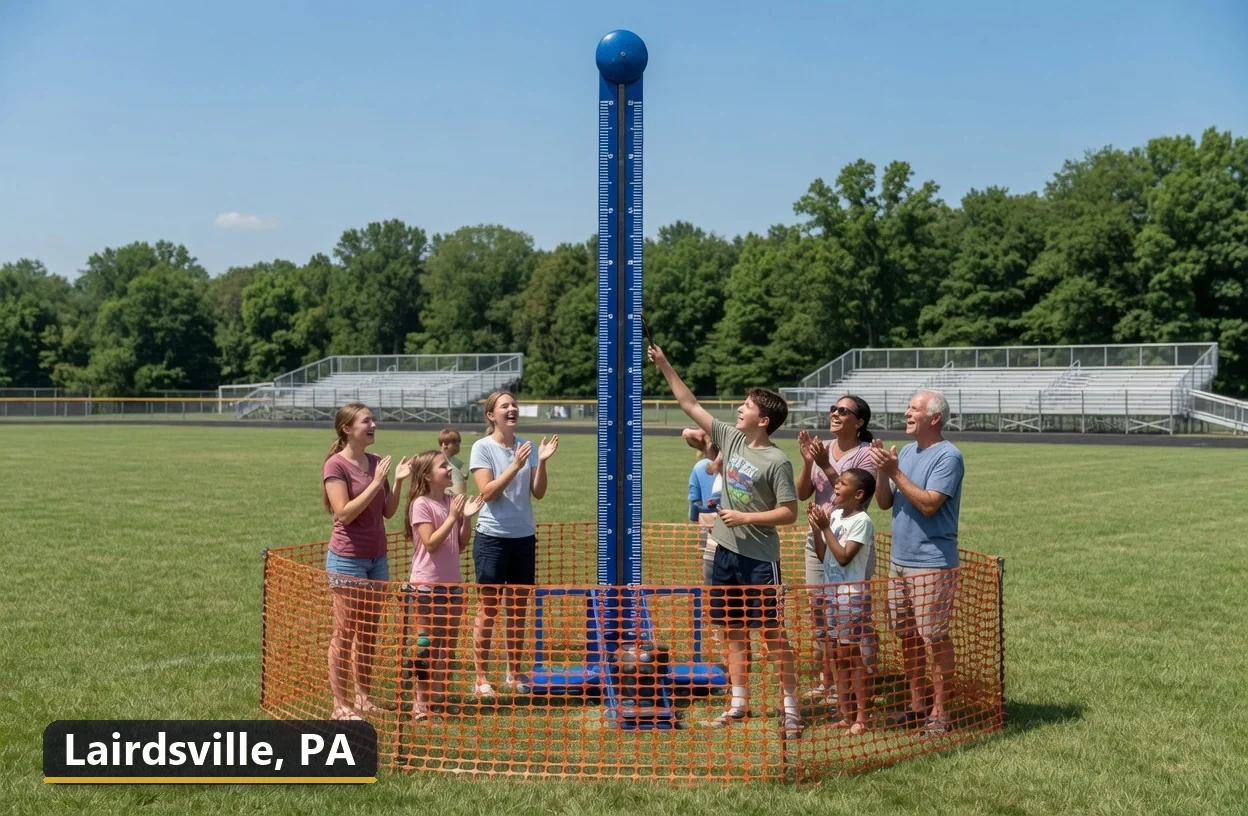 High striker carnival game rental in Lairdsville, Pennsylvania for field days, parties and events