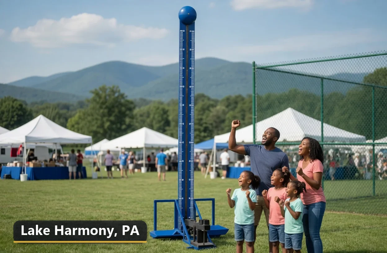 High striker carnival game rental in Lake Harmony, Pennsylvania for field days, parties and events