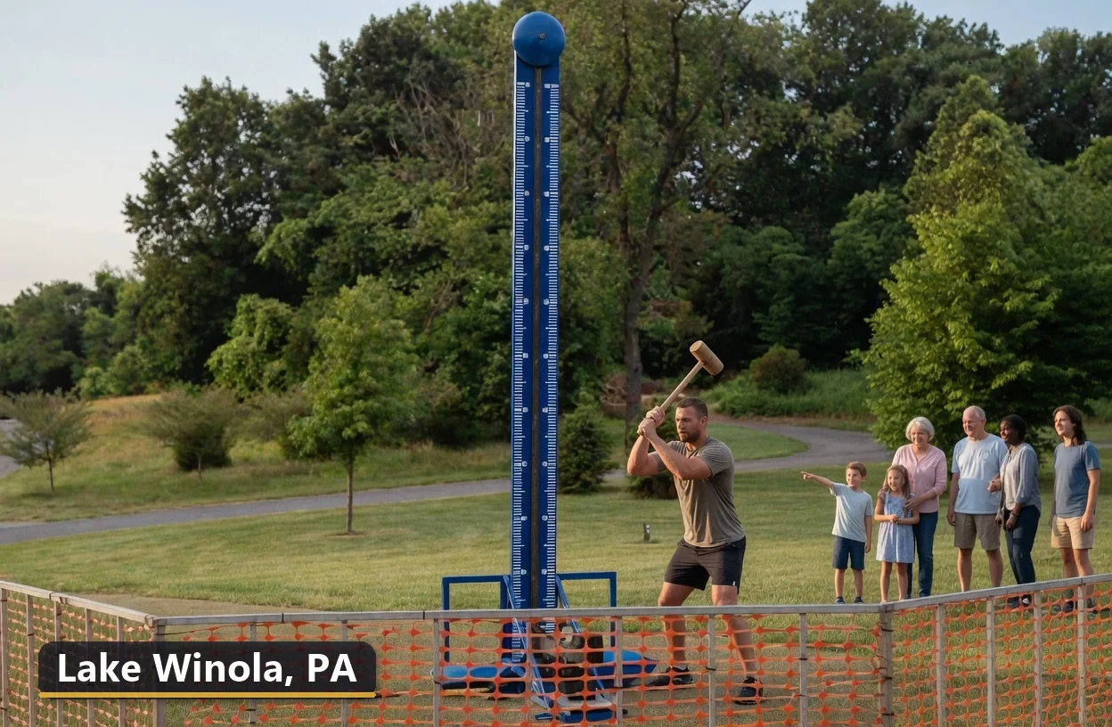 High striker carnival game rental in Lake Winola, Pennsylvania for field days, parties and events