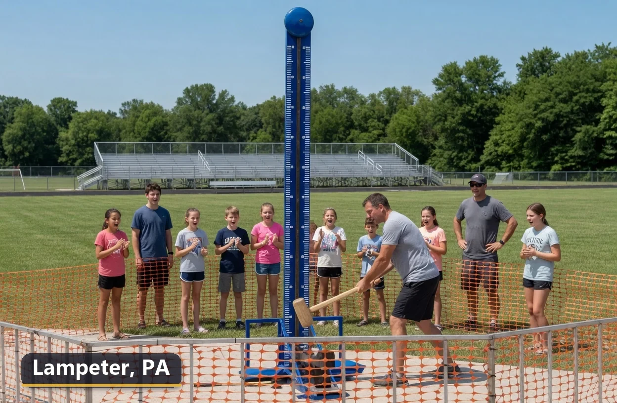 High striker carnival game rental in Lampeter, Pennsylvania for field days, parties and events