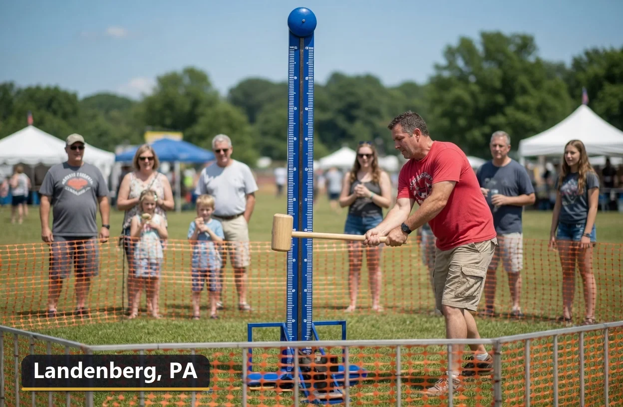 High striker carnival game rental in Landenberg, Pennsylvania for field days, parties and events