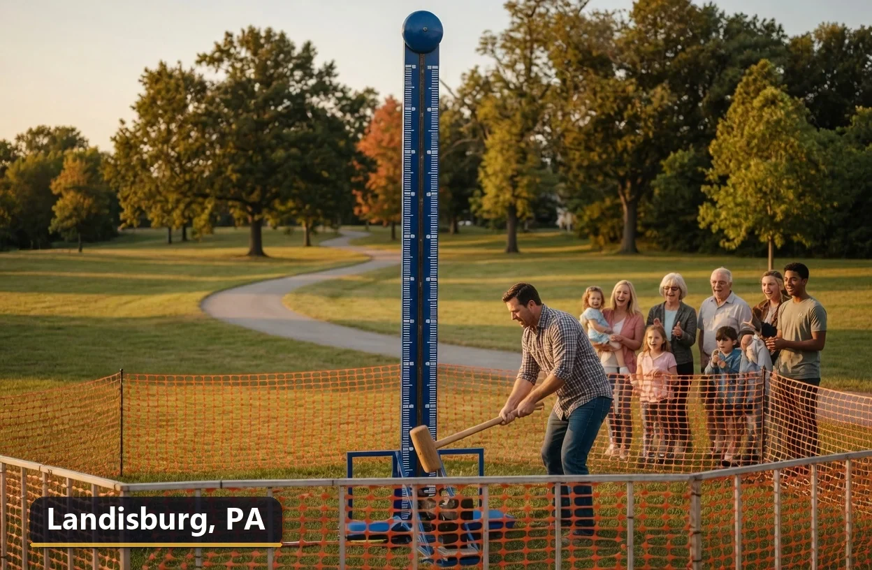 High striker carnival game rental in Landisburg, Pennsylvania for field days, parties and events