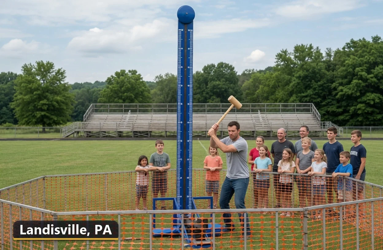 High striker carnival game rental in Landisville, Pennsylvania for field days, parties and events