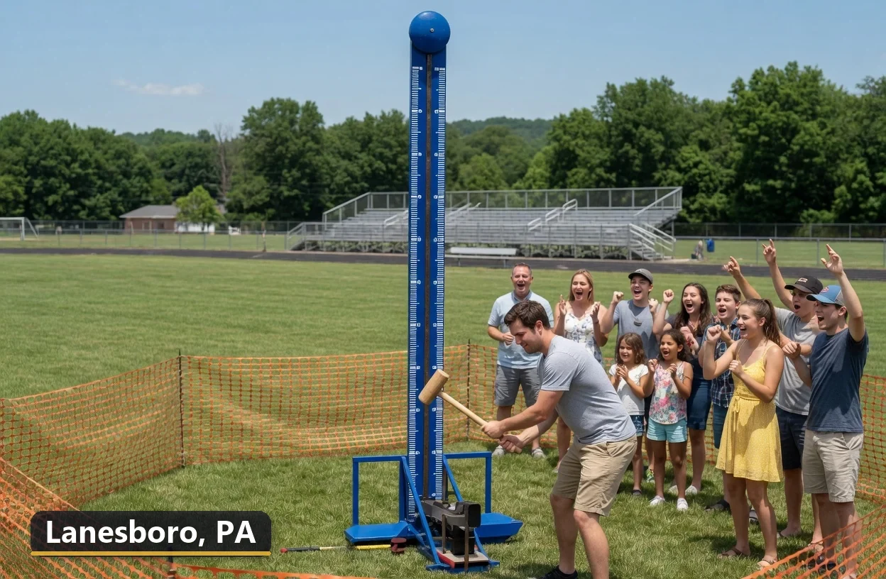High striker carnival game rental in Lanesboro, Pennsylvania for field days, parties and events
