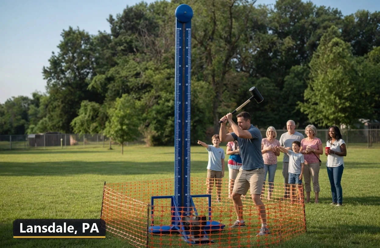 High striker carnival game rental in Lansdale, Pennsylvania for field days, parties and events