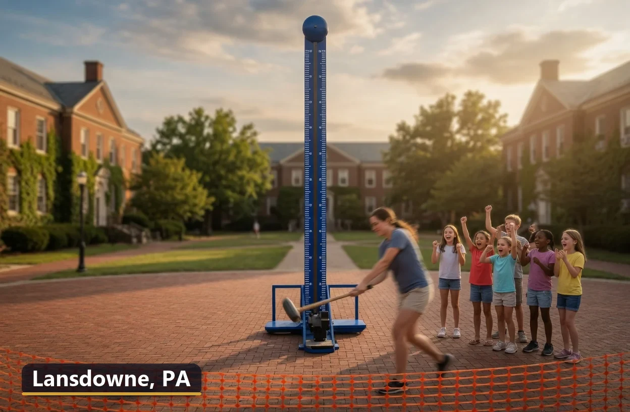 High striker carnival game rental in Lansdowne, Pennsylvania for field days, parties and events