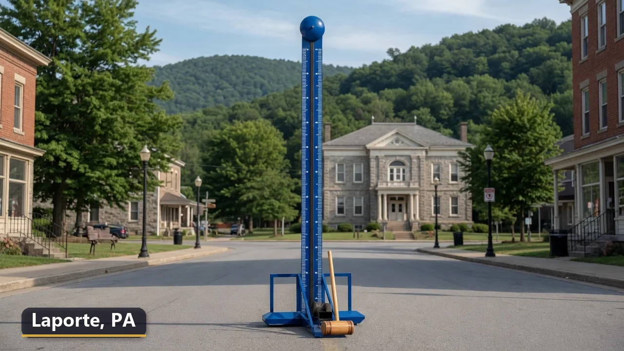 High striker carnival game rental in Laporte, Pennsylvania for field days, parties and events
