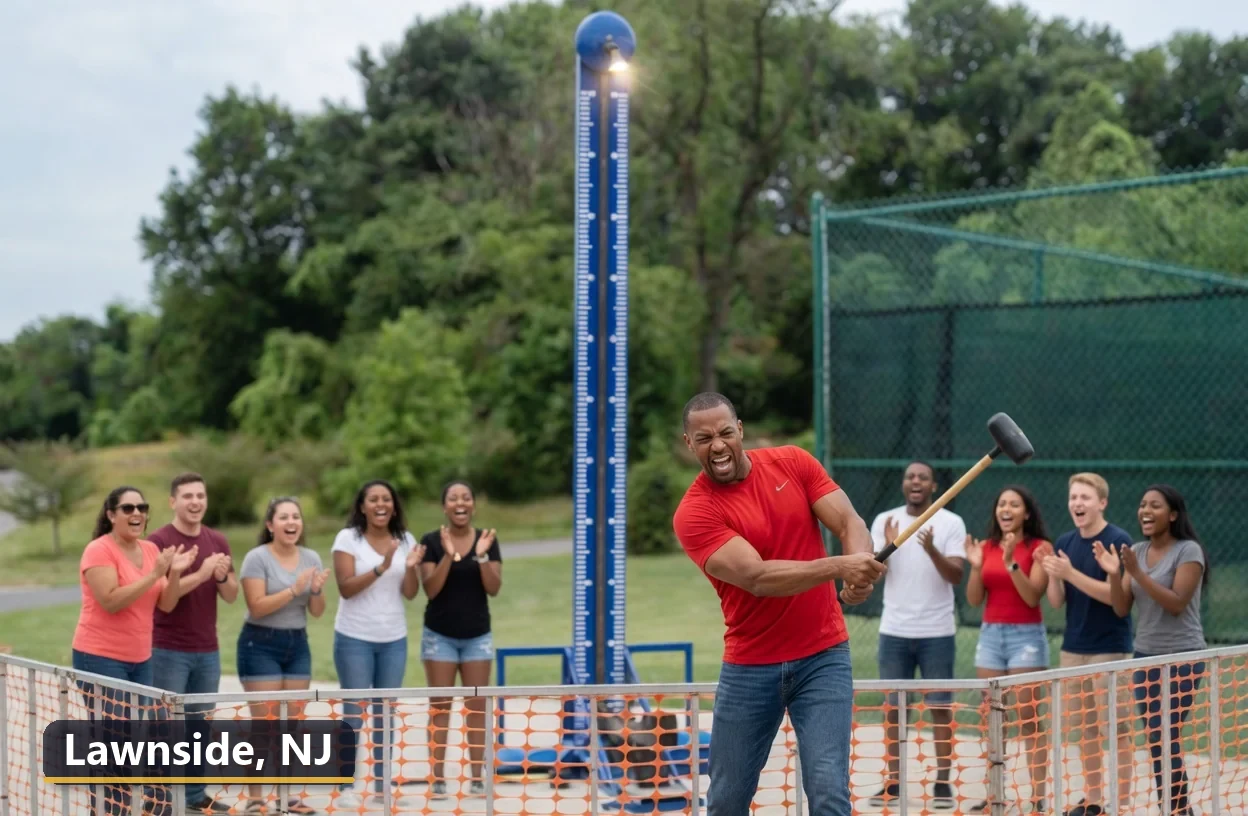 High striker carnival game rental in Lawnside, New Jersey for field days, parties and events
