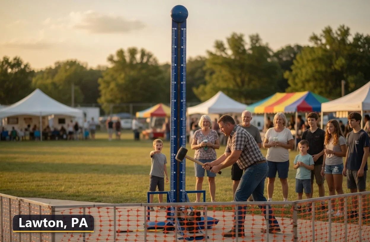 High striker carnival game rental in Lawton, Pennsylvania for field days, parties and events
