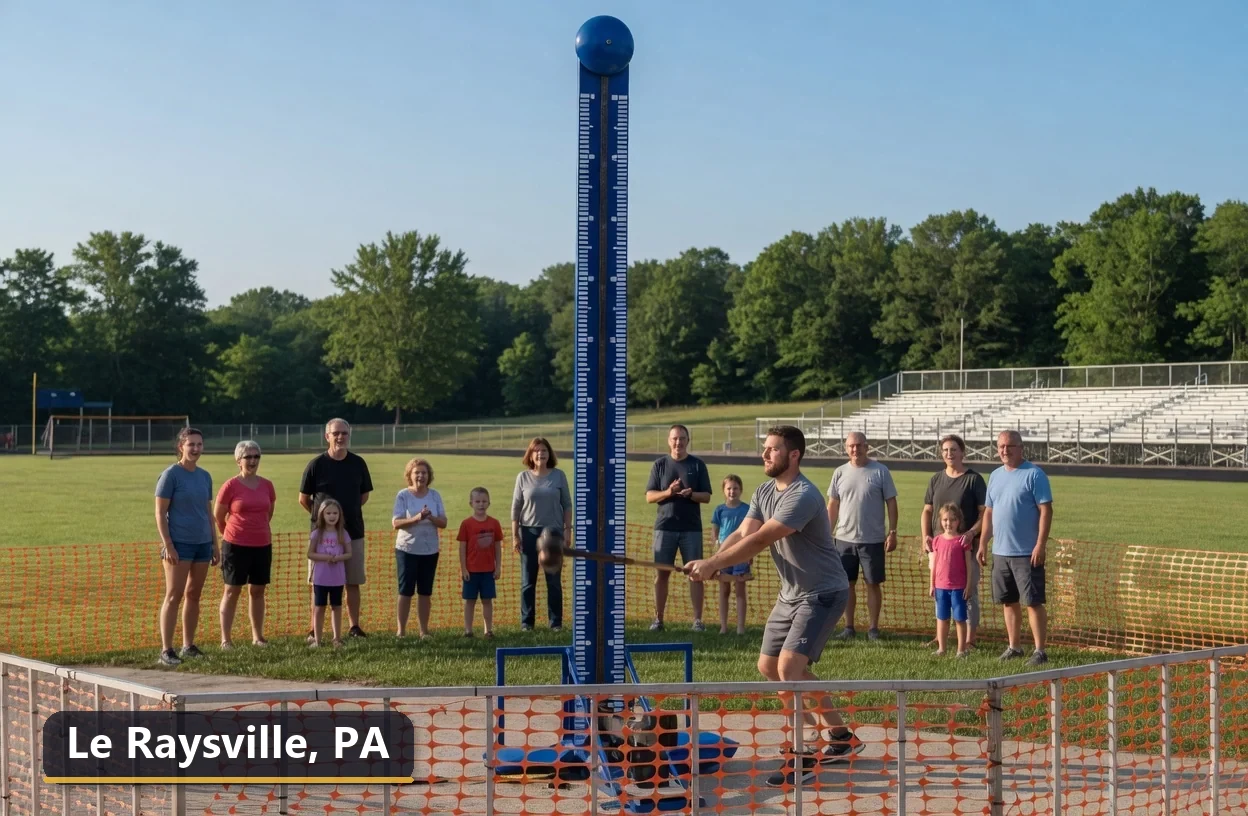 High striker carnival game rental in Le Raysville, Pennsylvania for field days, parties and events