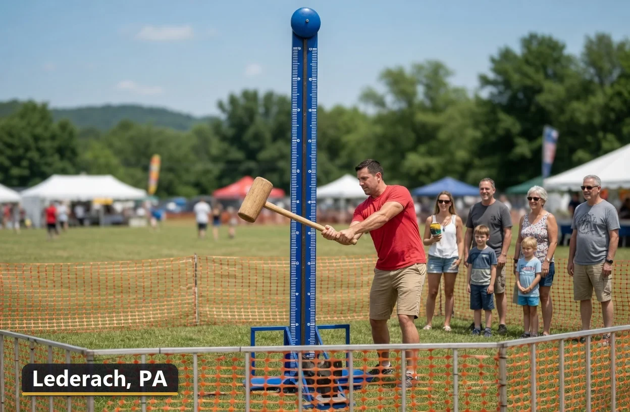 High striker carnival game rental in Lederach, Pennsylvania for field days, parties and events