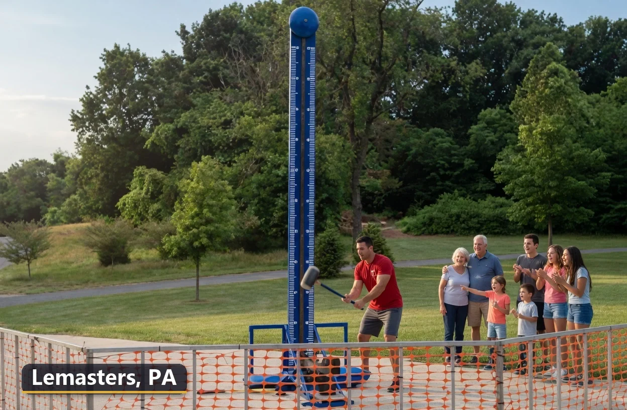 High striker carnival game rental in Lemasters, Pennsylvania for field days, parties and events