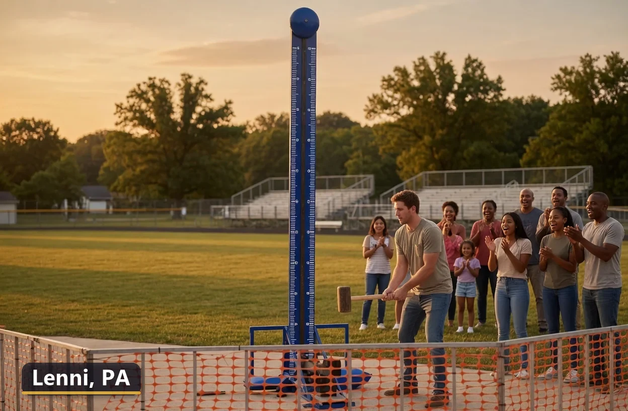 High striker carnival game rental in Lenni, Pennsylvania for field days, parties and events