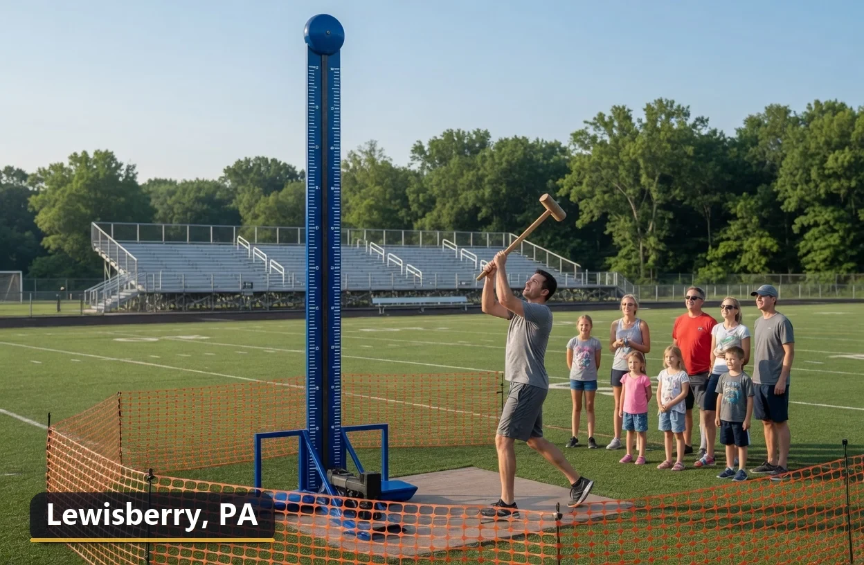High striker carnival game rental in Lewisberry, Pennsylvania for field days, parties and events
