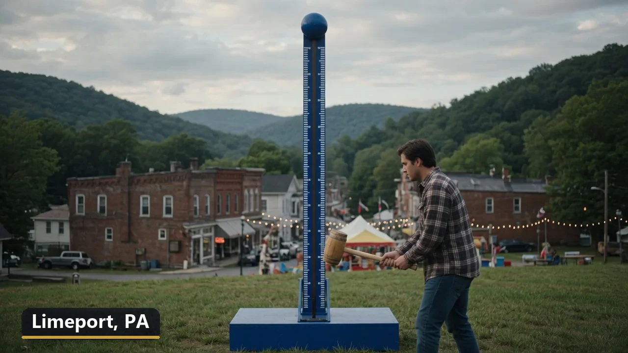 High striker carnival game rental in Limeport, Pennsylvania for field days, parties and events