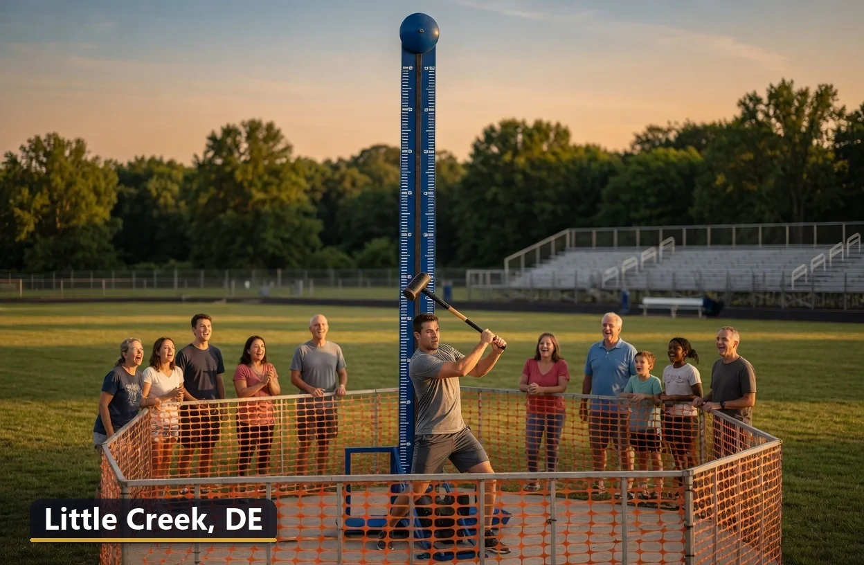 High striker carnival game rental in Little Creek, Delaware for field days, parties and events
