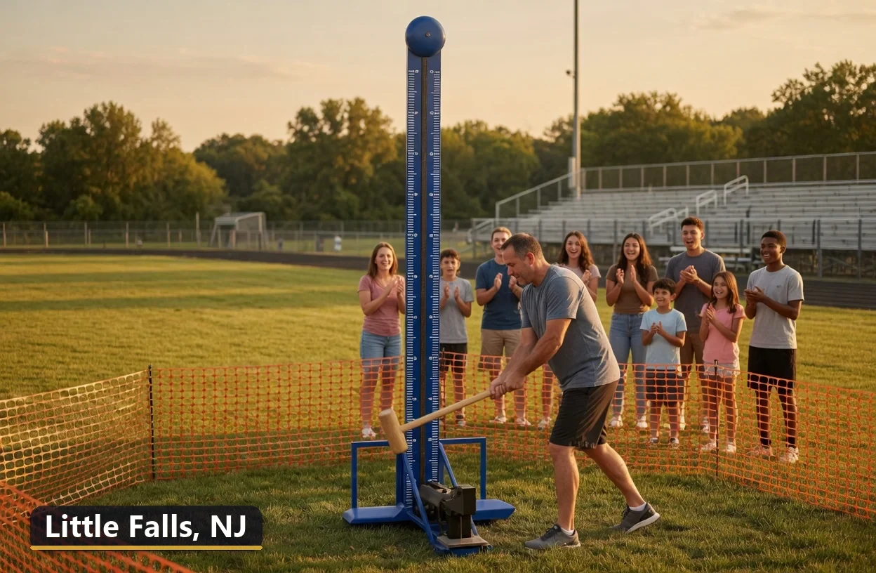 High striker carnival game rental in Little Falls, New Jersey for field days, parties and events